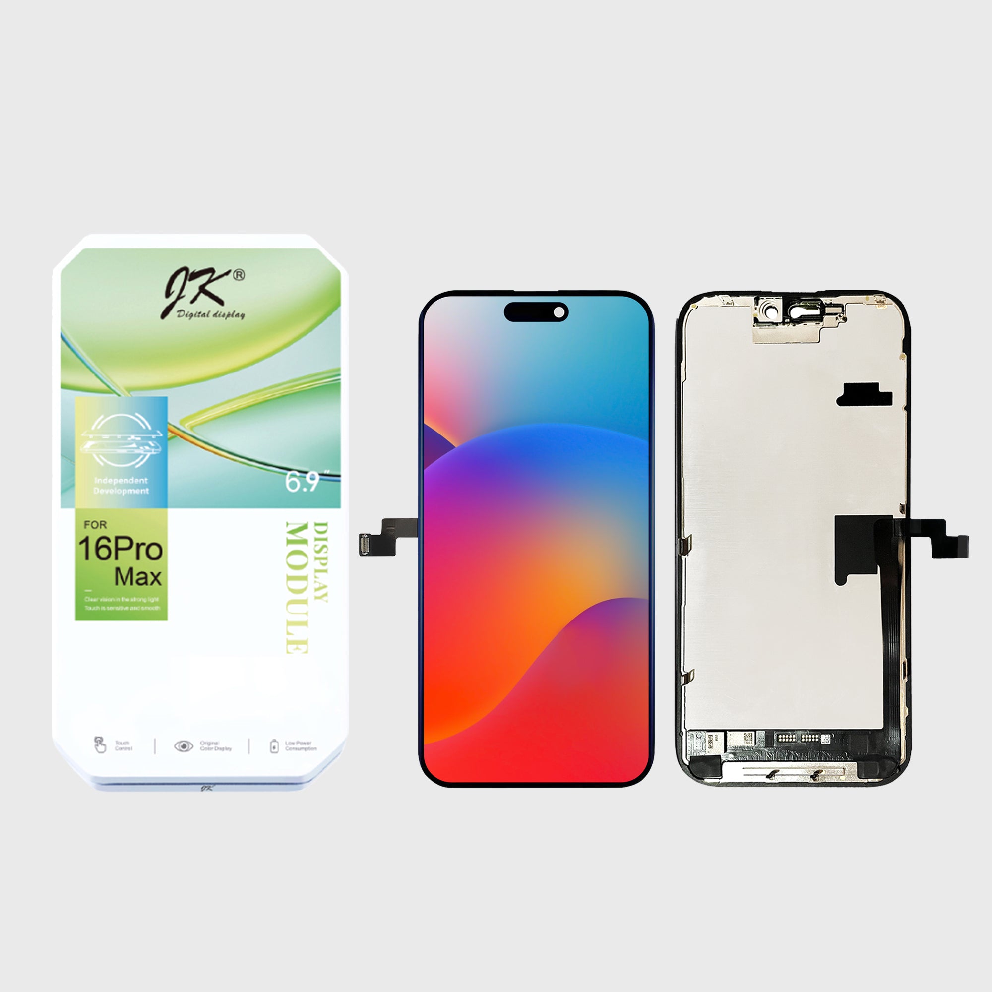 JK Soft OLED Screen Replacement for iPhone 16 Pro Max (Movable IC)