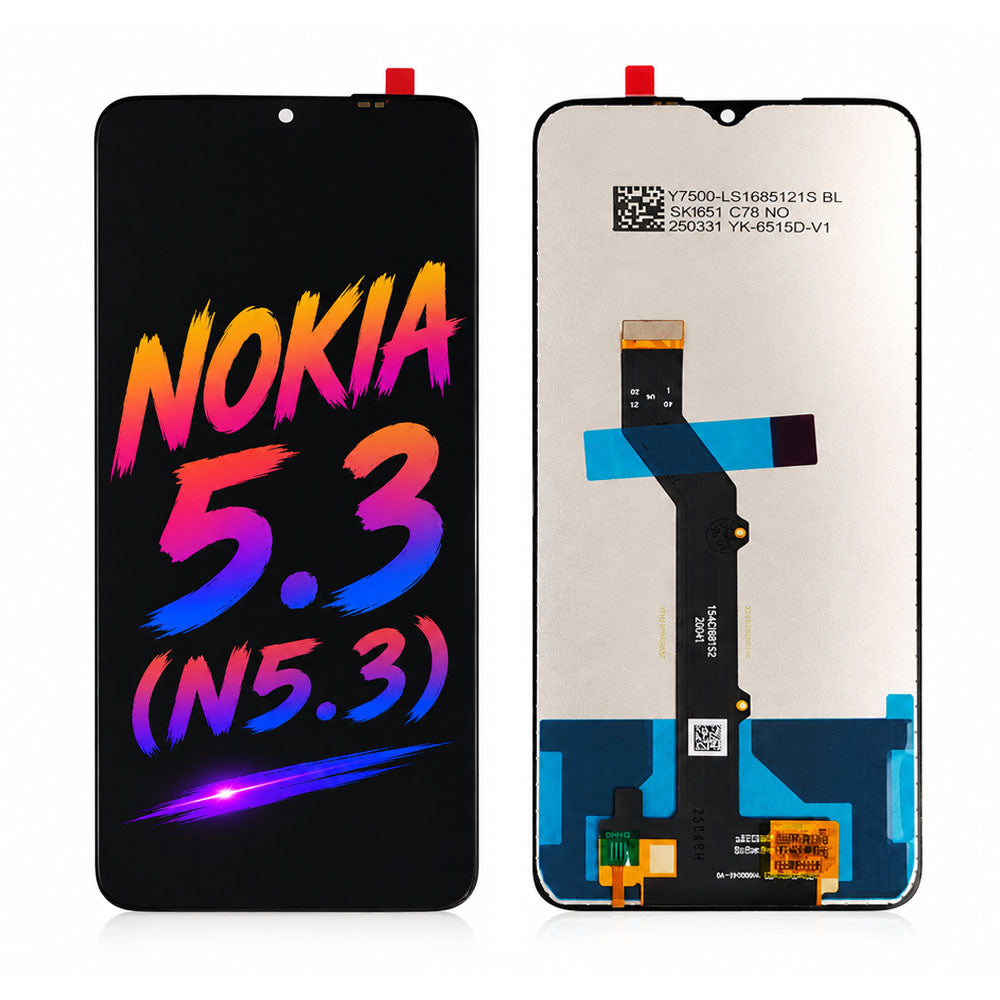 Nokia 5.3 /N5.3 Incell LCD Screen Assembly Replacement – Vivid Colors, High Brightness Display