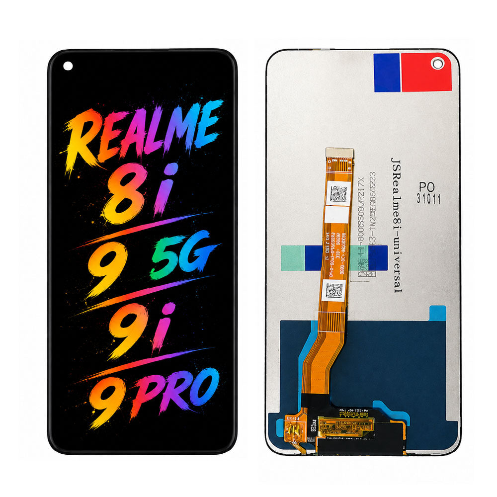 Compatible for Realme 8i / 9 5G / 9i / 9 Pro Screen Assembly Replacement – High Brightness & True Color Display