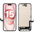 OLED Flexible Display Screen Replacement for iPhone 15 (Soft OLED | COG | Movable IC)