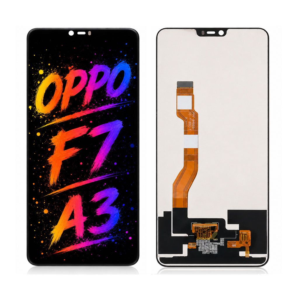 Compatible for OPPO F7 / A3 Screen Assembly Replacement – High Brightness Display with Clear Color Performance