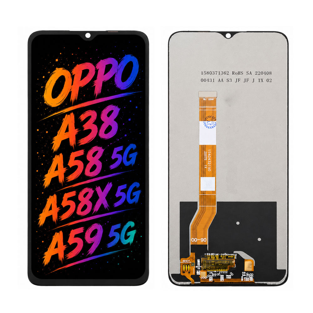 Compatible for OPPO A38 / A58 5G / A58X 5G / A59 5G Screen Assembly Replacement – High Brightness & Clear Color Display