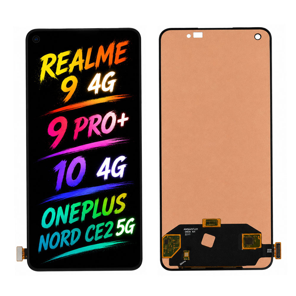 Realme 9 4G / 9 Pro+ / 10 4G / OnePlus Nord CE2 5G Screen Assembly Replacement – High Color Accuracy & Bright Display