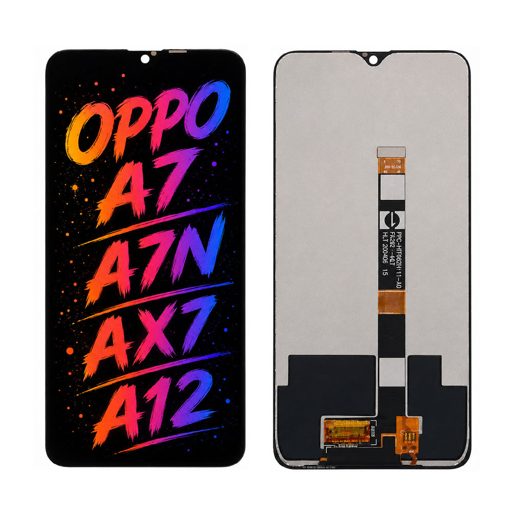 Compatible for OPPO A7 / A7N / AX7 / A12 Screen Assembly Replacement – High Brightness & Clear Color Display