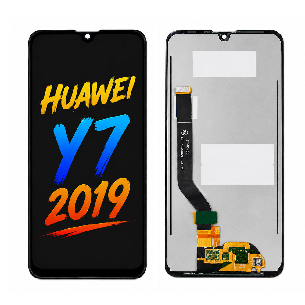 Compatible for Huawei Y7 2019 Screen Assembly Replacement – Original Pressed Display with Vivid Colors & High Brightness