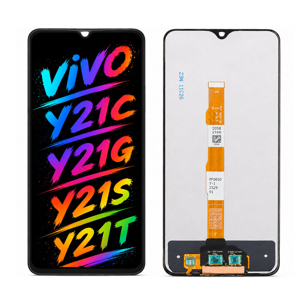 Compatible for Vivo Y21C / Y21G / Y21S / Y21T Screen Assembly Replacement – High Brightness & Clear Color Display