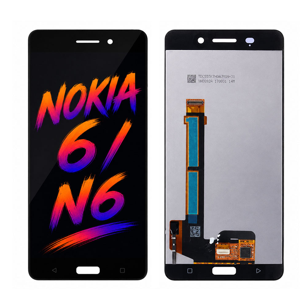 Nokia 6 /N6 TFT LCD Display Assembly Replacement Screen – High Brightness, Natural Color Performance