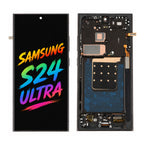 Samsung Galaxy S24 Ultra OLED Full Display Assembly with Frame Integrated Screen Replacement Touch Digitizer Premium Fix Part