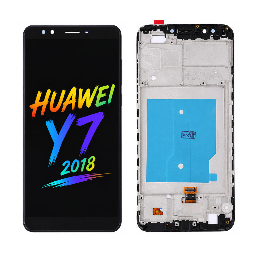 Huawei Y7 2018 LCD Screen Assembly – Original Pressed Replacement with High Brightness & Natural Color Display