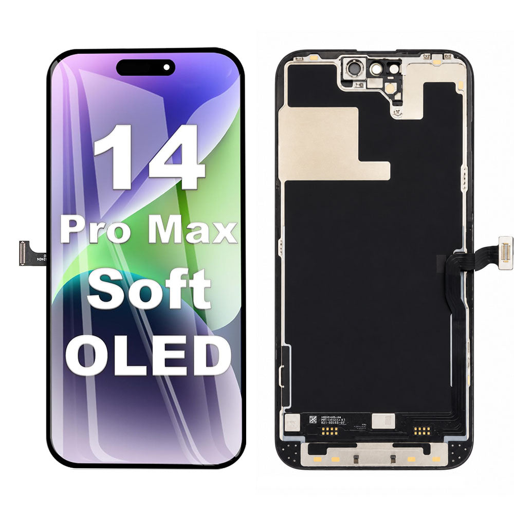 OLED Flexible Display Screen Replacement for iPhone 14 Pro Max (Soft OLED | COG | Movable IC)