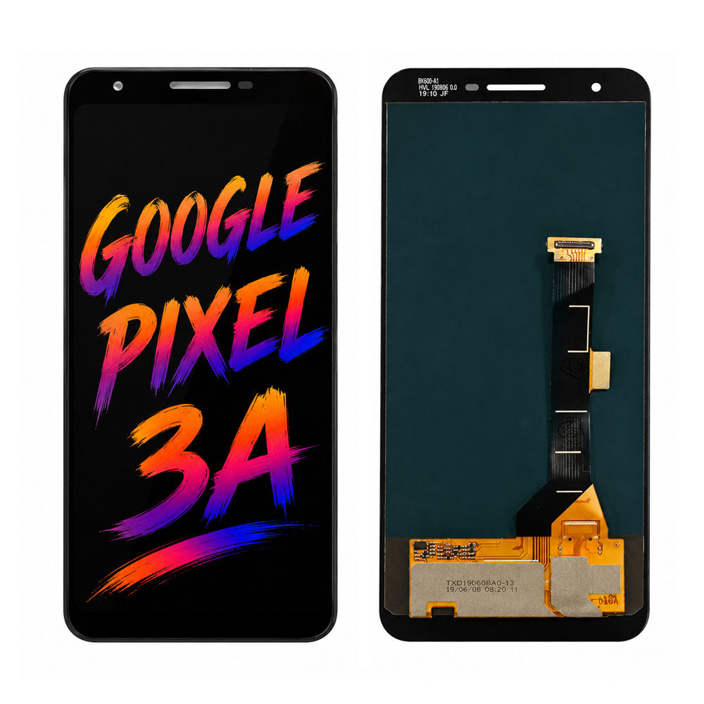 Google Pixel 3A Screen Assembly without Frame – Flex Cable Rebonded, True Color & High Brightness