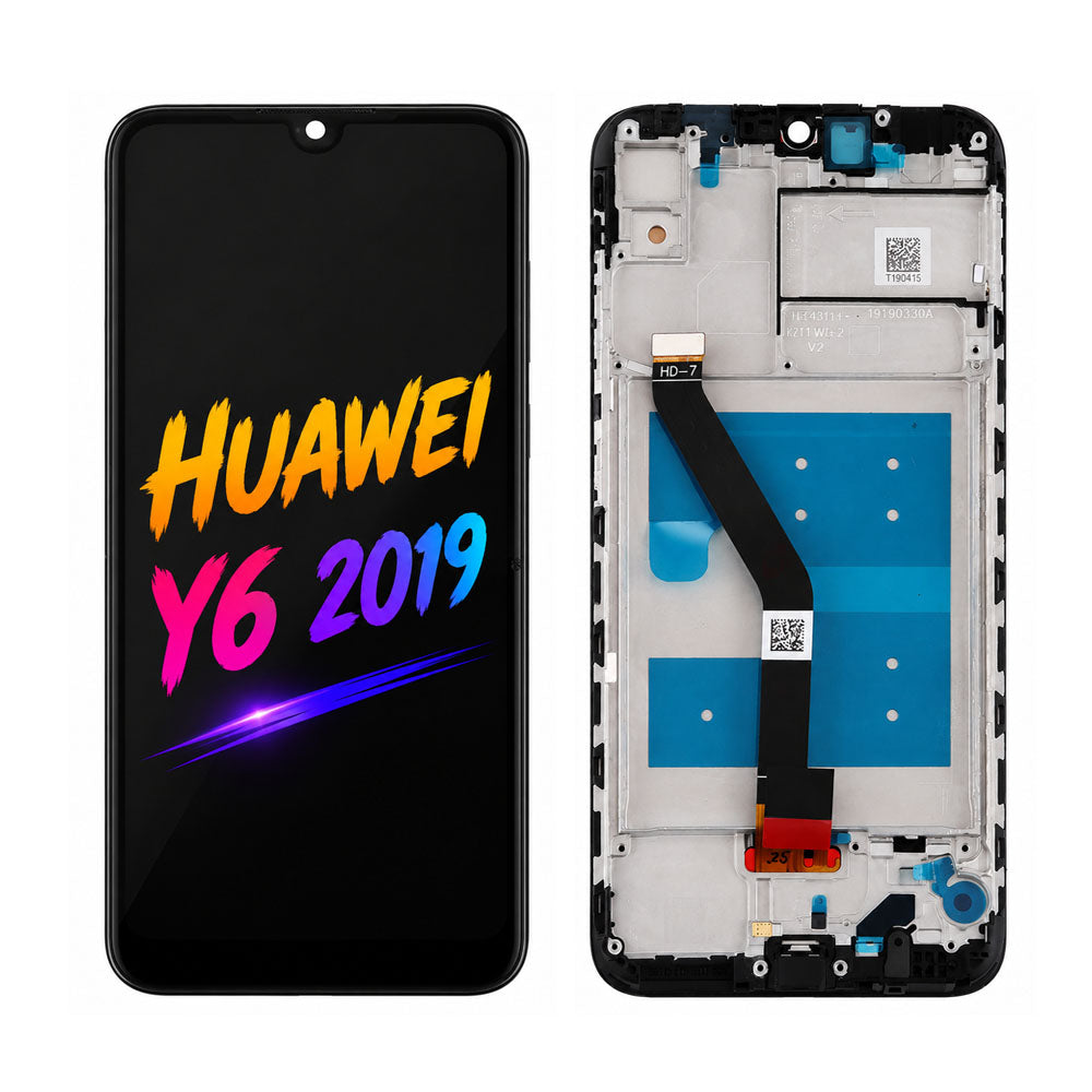 Huawei Y6 2019 LCD Screen Assembly – Original Pressed Replacement with Natural Color & High Brightness Display