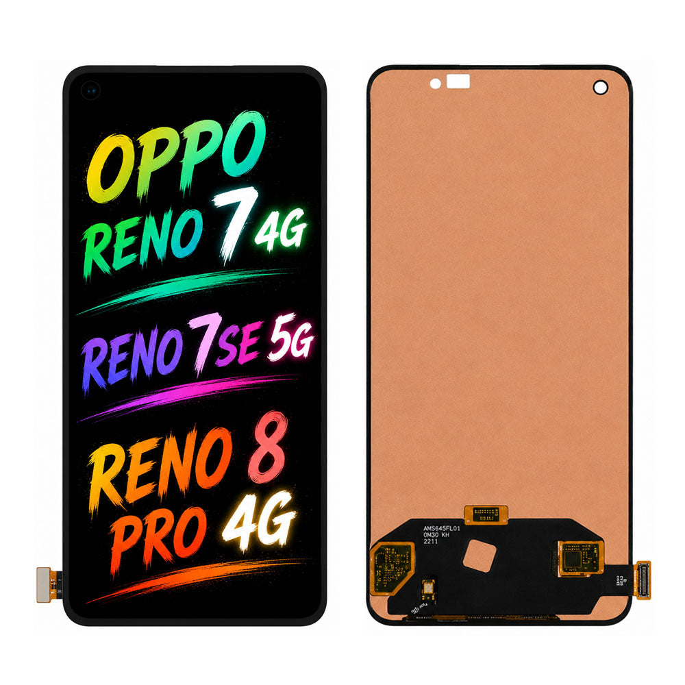OPPO Reno7 4G / Reno7 SE 5G / Reno8 Pro 4G Screen Assembly Replacement – High Color Accuracy & Bright Display