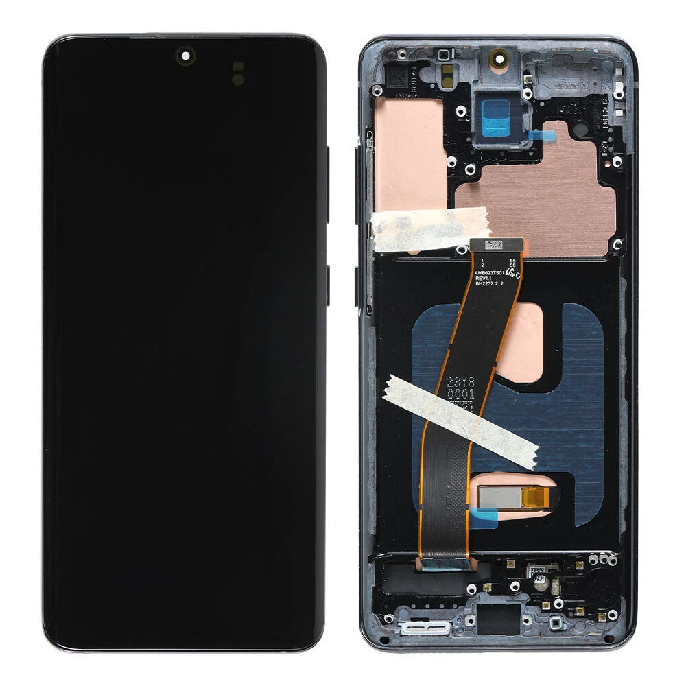 Original Samsung Galaxy S20 AMOLED Complete Screen Assembly with Frame Integrated Display Replacement Touch Digitizer Premium OEM Repair Component