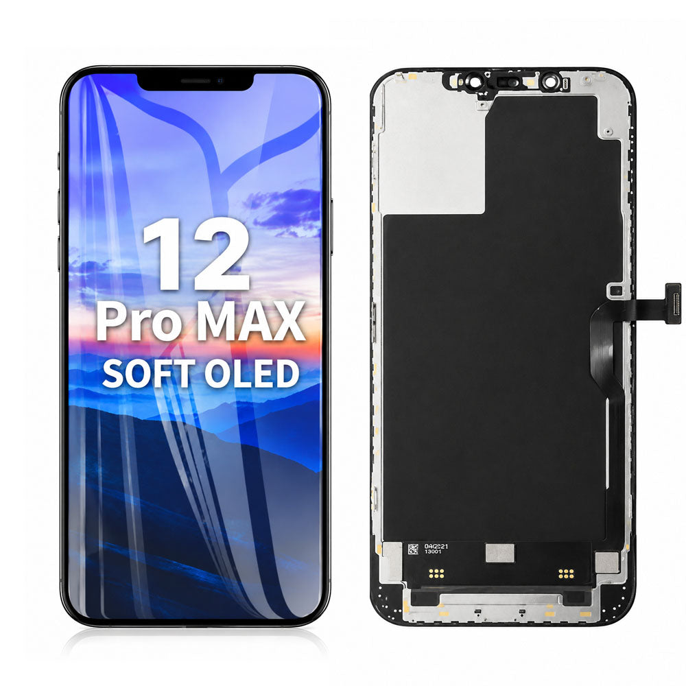 OLED Flexible Display Screen Replacement for iPhone 12 Pro Max (Soft OLED | Movable IC)