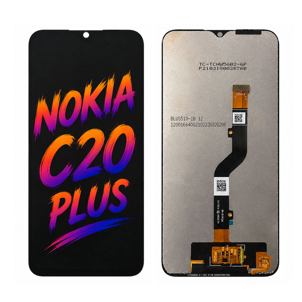 Nokia C20 Plus Incell LCD Screen Assembly Replacement – High Brightness & True Color Restoration