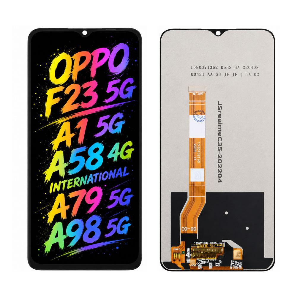 Compatible for OPPO F23 5G / A1 5G / A58 4G / A79 5G / A98 5G Screen Assembly Replacement – High Brightness & Vivid Color Display