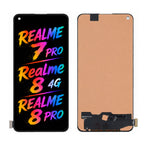 Compatible for Realme 7 Pro / Realme 8 4G / Realme 8 Pro Screen Assembly Replacement – High Brightness & Vivid Color Display