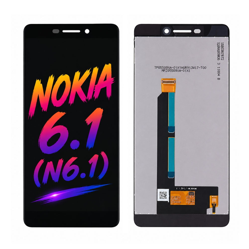 Nokia 6.1 (N6.1) TFT LCD Screen Assembly Replacement – Vivid Colors, High Brightness Display