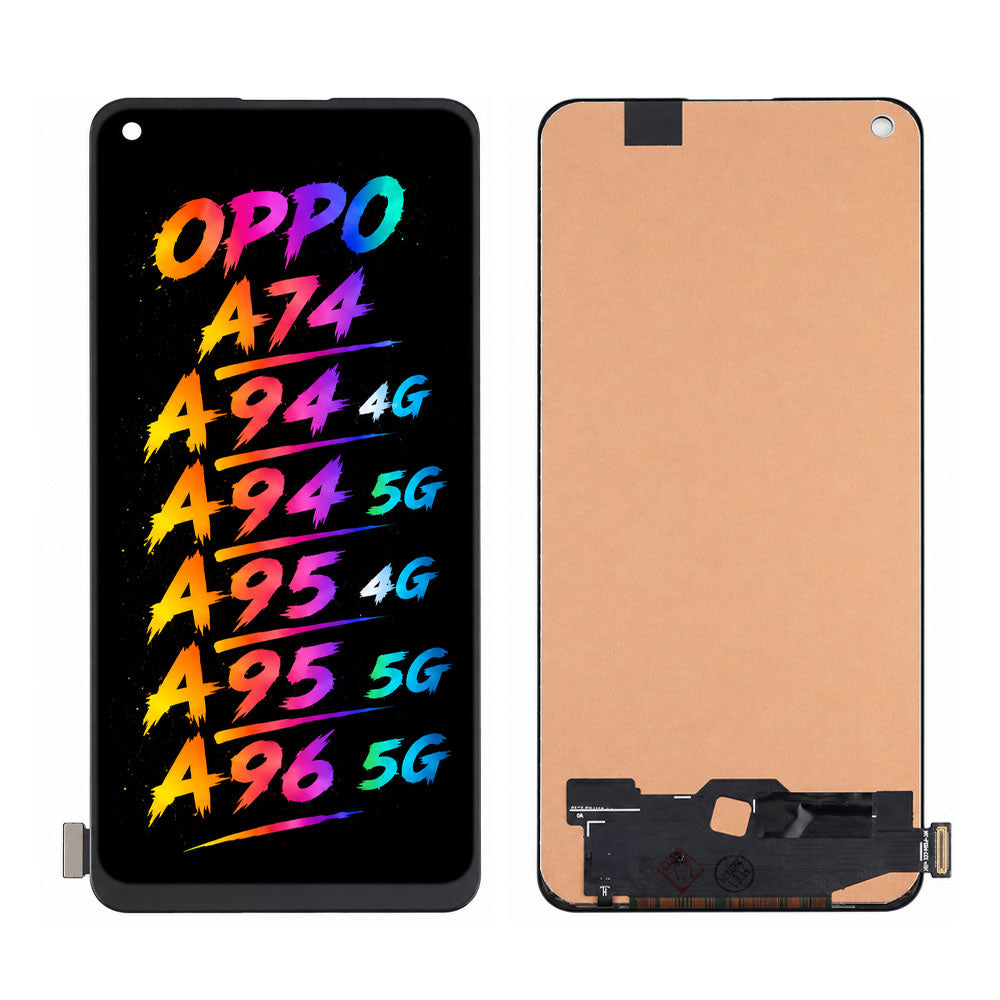 Compatible for OPPO A74 / A94 (4G/5G) / A95 (4G/5G) / A96 5GScreen Assembly Replacement – High Brightness & Vivid Color Display