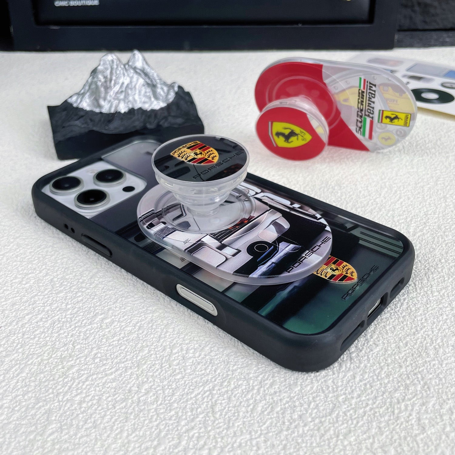 Magnetic Phone Grip Stand – Adjustable Holder for iPhone & Cases
