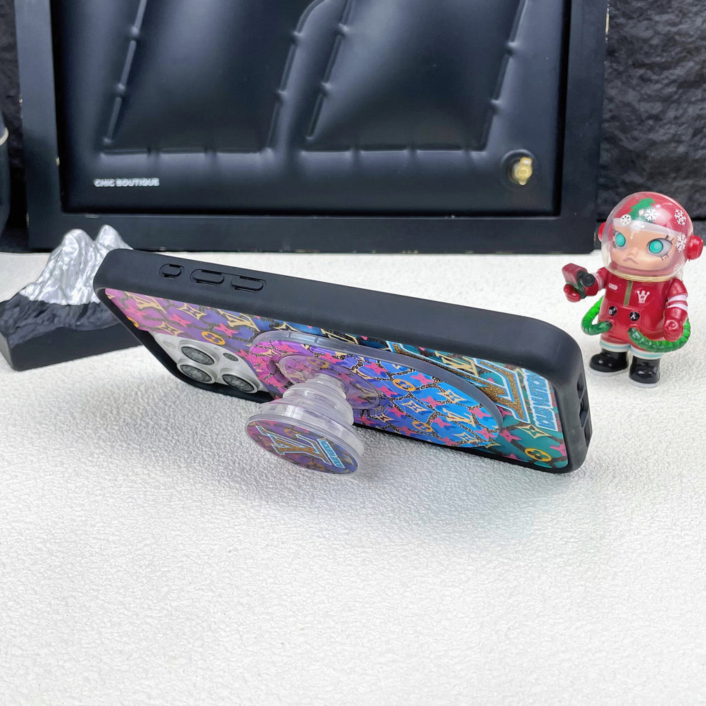 Magnetic Phone Grip Stand – Adjustable Holder for iPhone & Cases