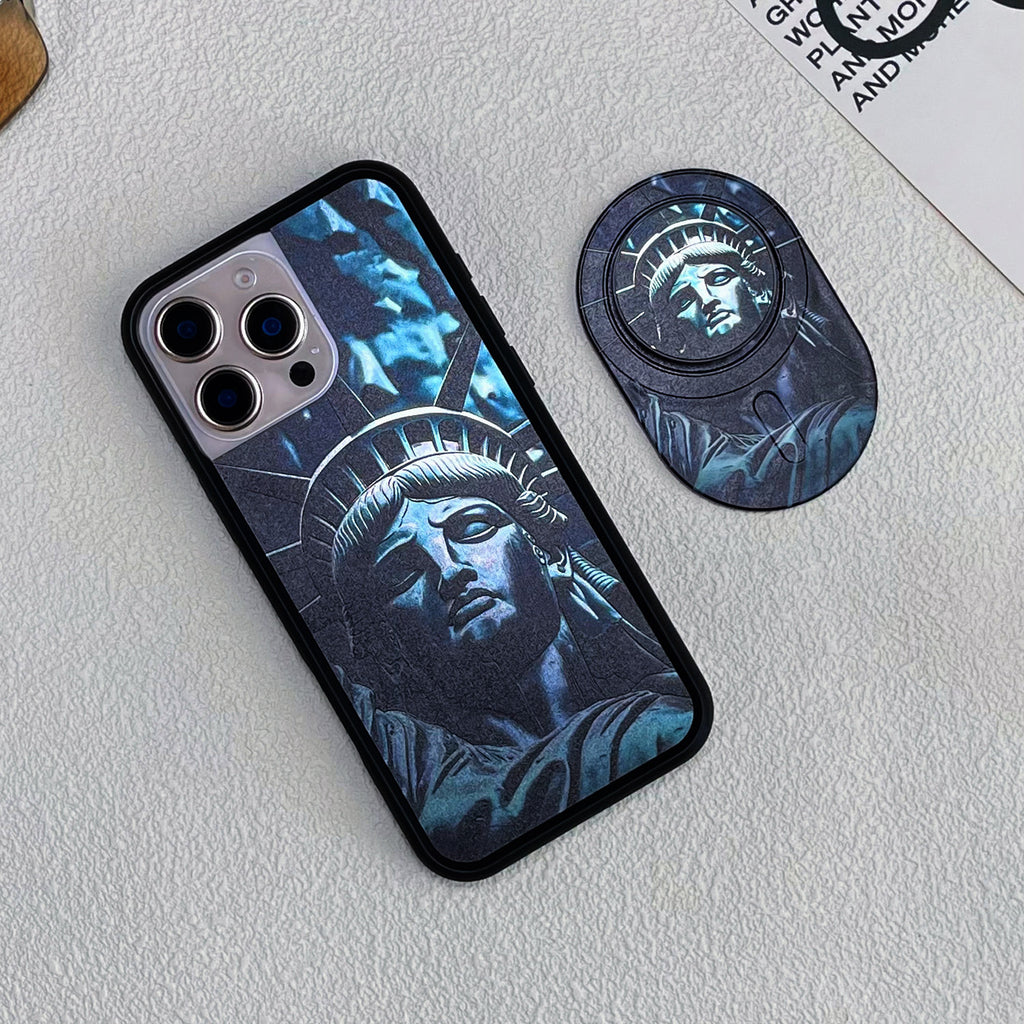 Magnetic Phone Grip Stand – Adjustable Holder for iPhone & Cases
