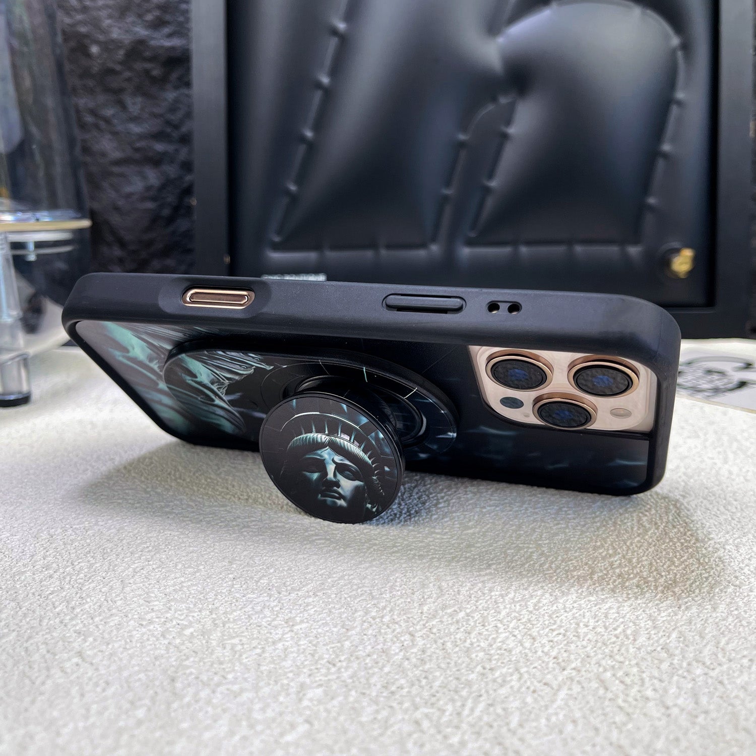 Magnetic Phone Grip Stand – Adjustable Holder for iPhone & Cases
