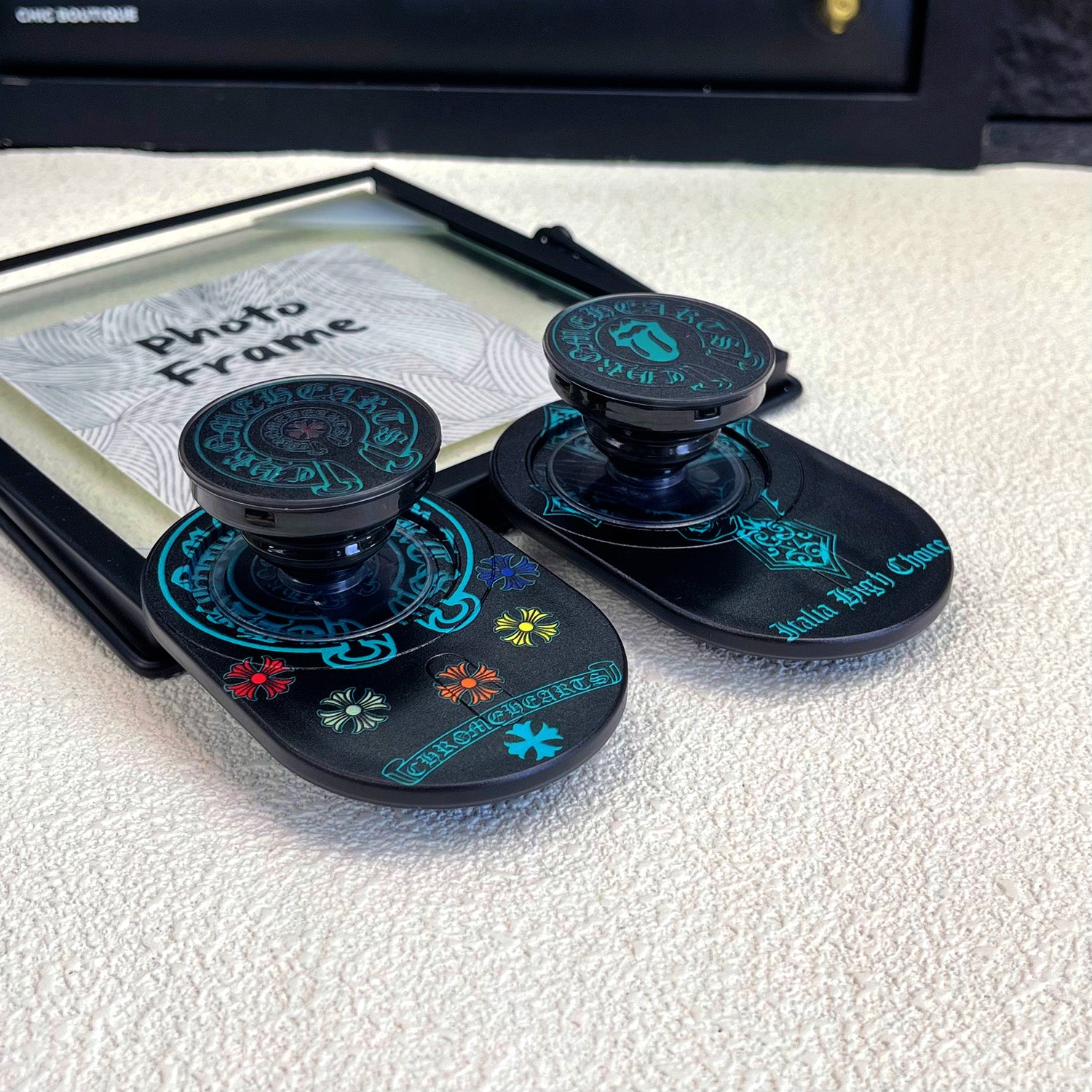 Magnetic Phone Grip Stand – Adjustable Holder for iPhone & Cases