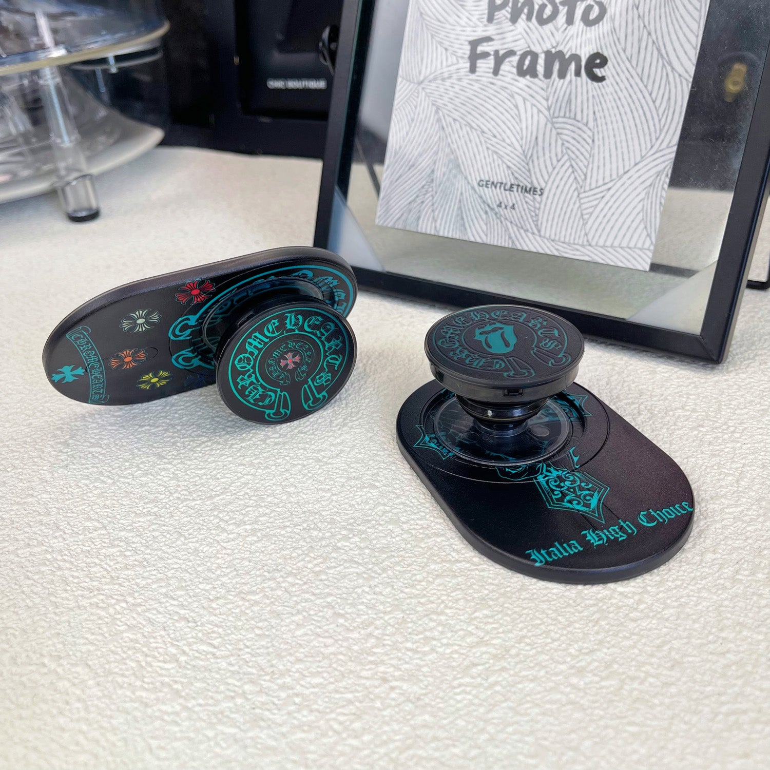 Magnetic Phone Grip Stand – Adjustable Holder for iPhone & Cases