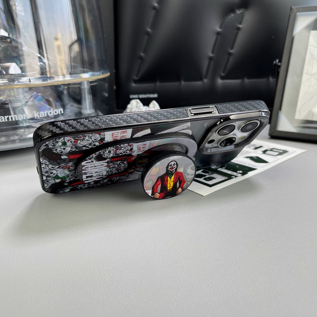 Magnetic Phone Grip Stand – Adjustable Holder for iPhone & Cases