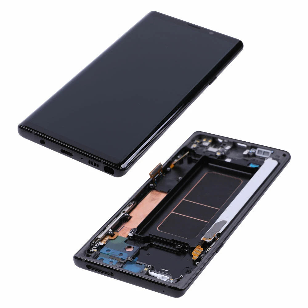 Samsung Galaxy Note 9 OLED Screen Assembly with Frame Full Replacement Display Touch Digitizer Unit Professional Repair Part