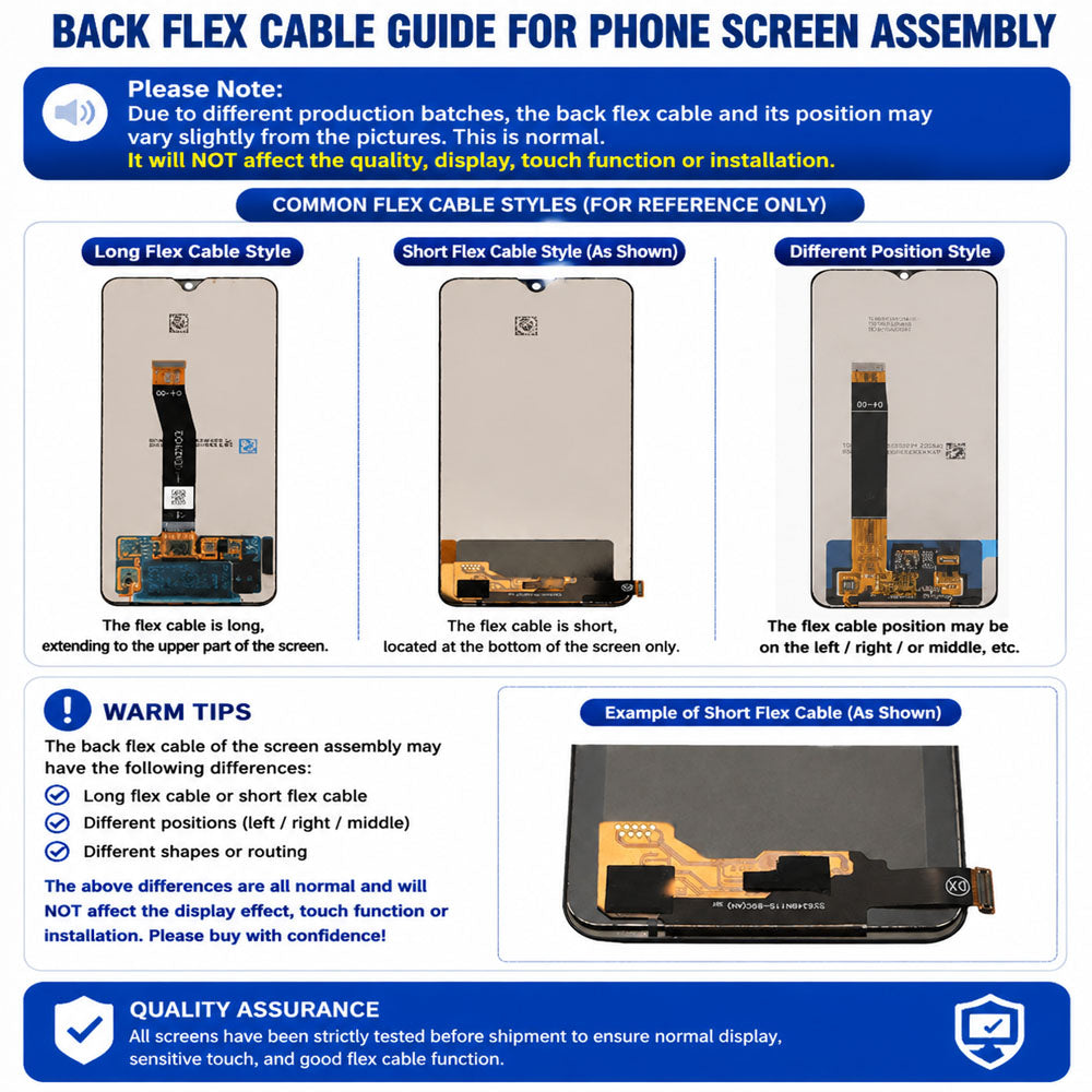 Redmi Note 6 / 6 Pro INCELL Screen Assembly (Original Compatible) – Frameless, Sharp & Vivid Display
