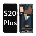Original Samsung Galaxy S20 Plus G986 AMOLED Full Screen Assembly with Frame Integrated Display Replacement Touch Digitizer High Quality OEM Repair Component