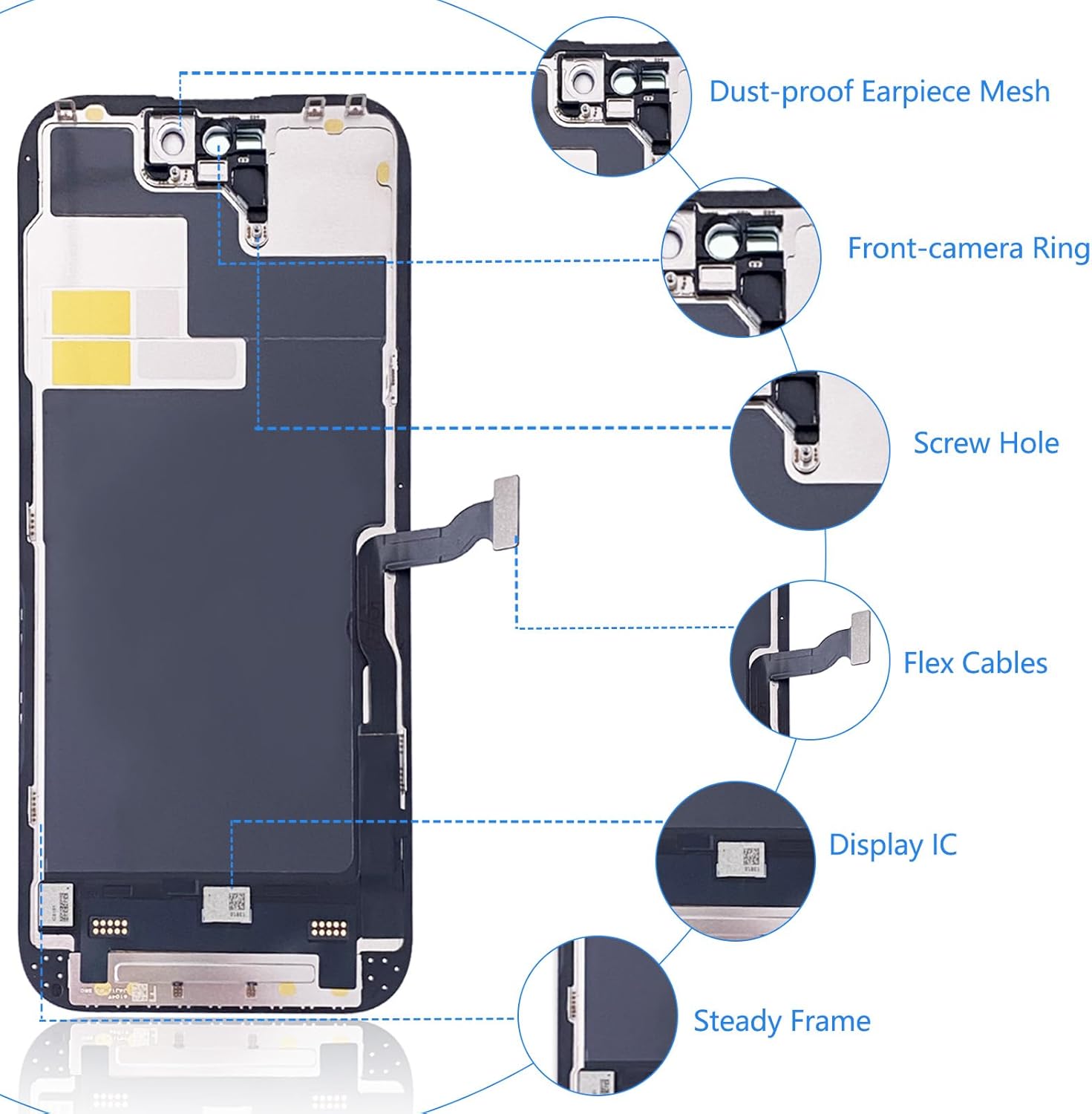 For iPhone 14 Pro Max LCD Screen Replacement ( In-Cell, IC Replacement)
