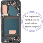 Original Samsung Galaxy S21 AMOLED Complete Screen Assembly with Frame Preinstalled Display Replacement Touch Digitizer OEM Grade Repair Part