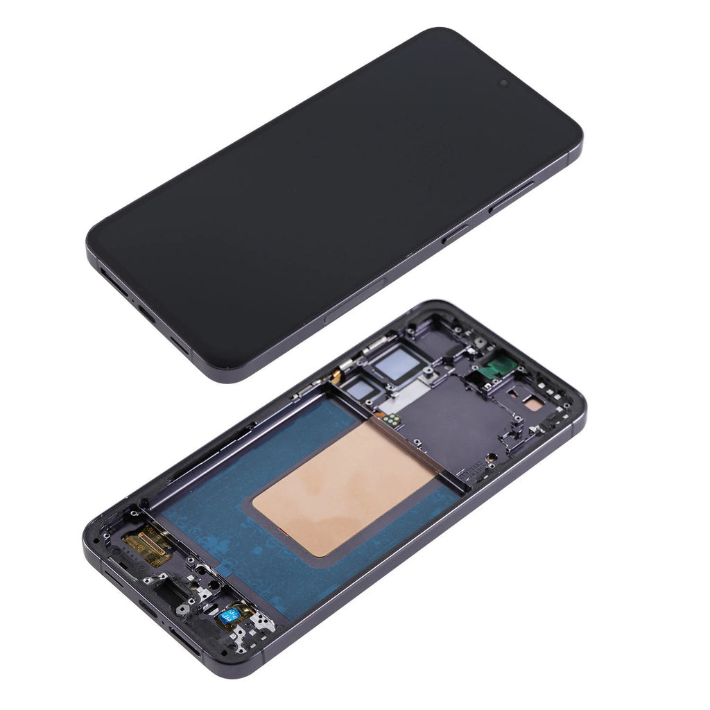 Samsung Galaxy S24 Plus OLED Screen Assembly with Frame Complete Display Replacement Touch Digitizer Module OEM Grade Repair Solution