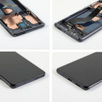 Original Samsung Galaxy S20 Plus G985 AMOLED Complete Display Assembly with Frame Preinstalled Screen Touch Digitizer Replacement OEM Premium Repair Unit