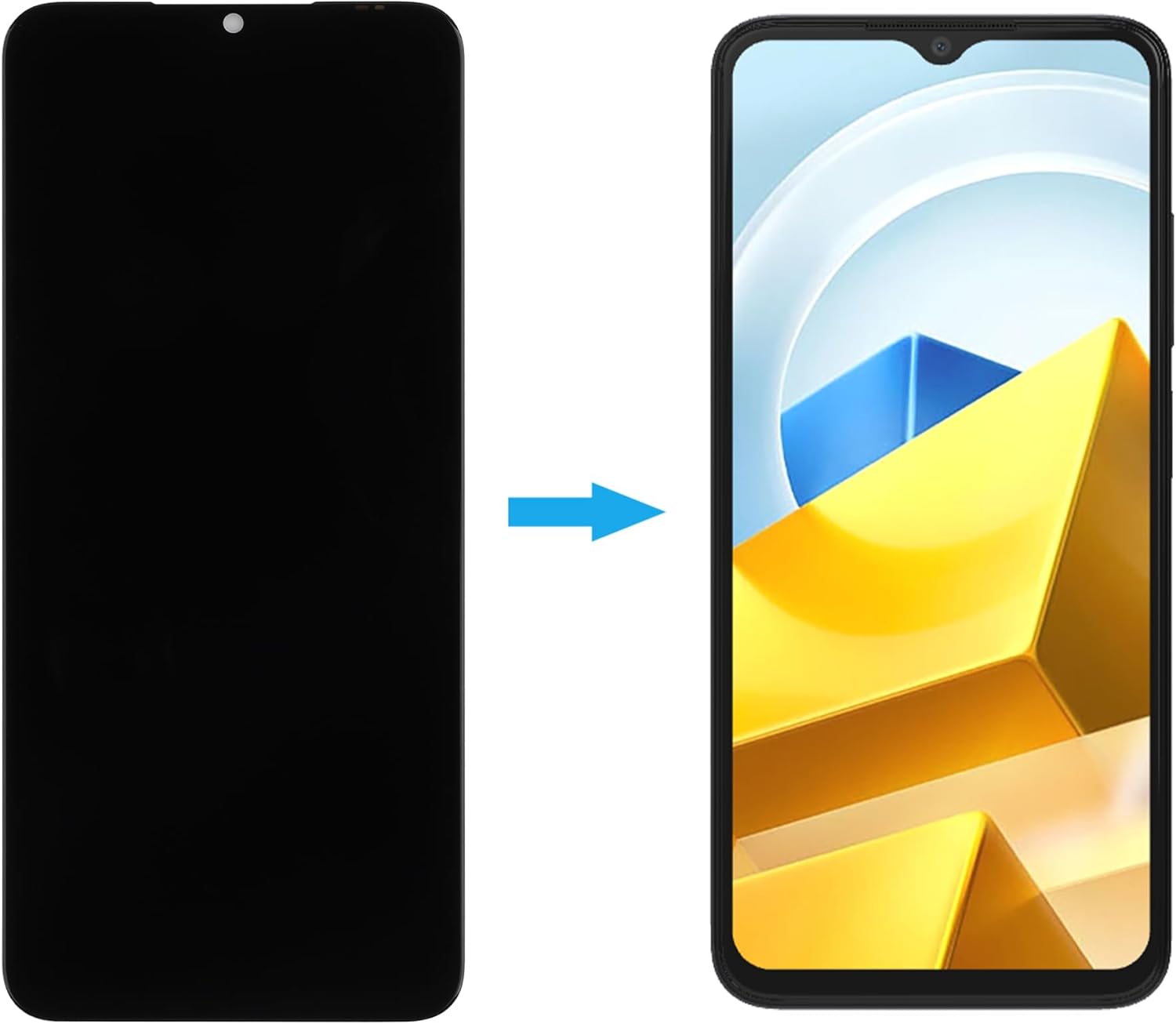 Xiaomi POCO M4 / POCO M5 Universal Incell Frameless Screen Assembly HD+ True Color High Brightness Display Replacement