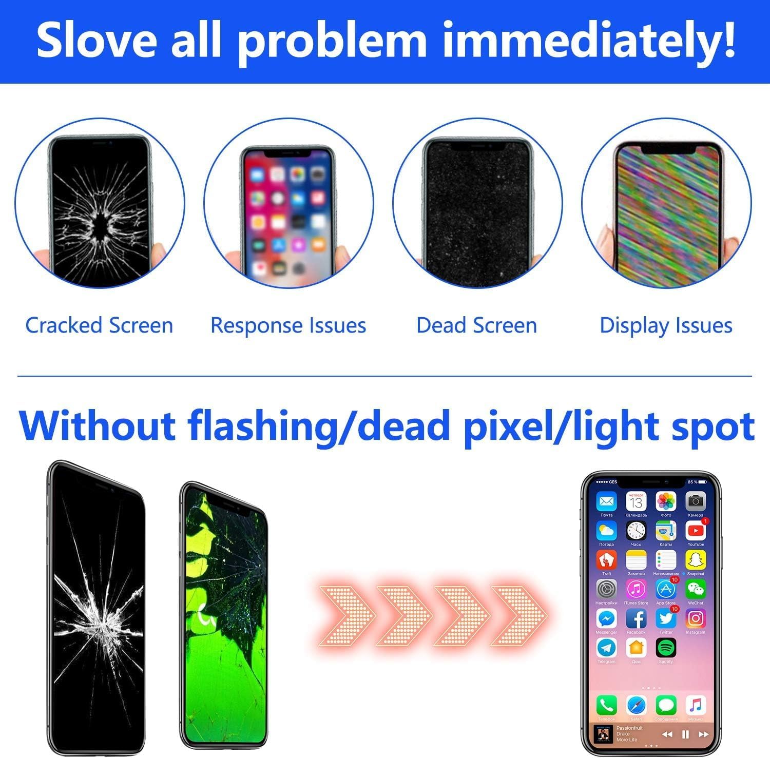 For iPhone 13 LCD Screen Replacement ( In-Cell, IC Replacement)