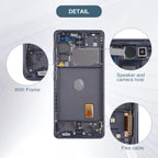 Original Samsung Galaxy S20 FE 4G AMOLED Full Display Assembly with Frame Complete Screen Replacement Touch Digitizer Genuine OEM Repair Component