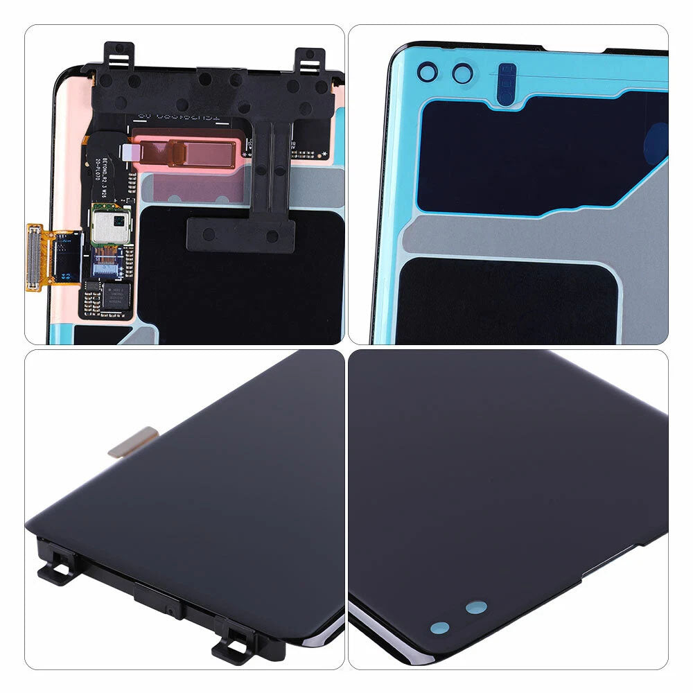 Original Samsung Galaxy S10 Plus AMOLED Screen Assembly Frame-Free Display Replacement Touch Digitizer Unit High Quality OEM Repair Part