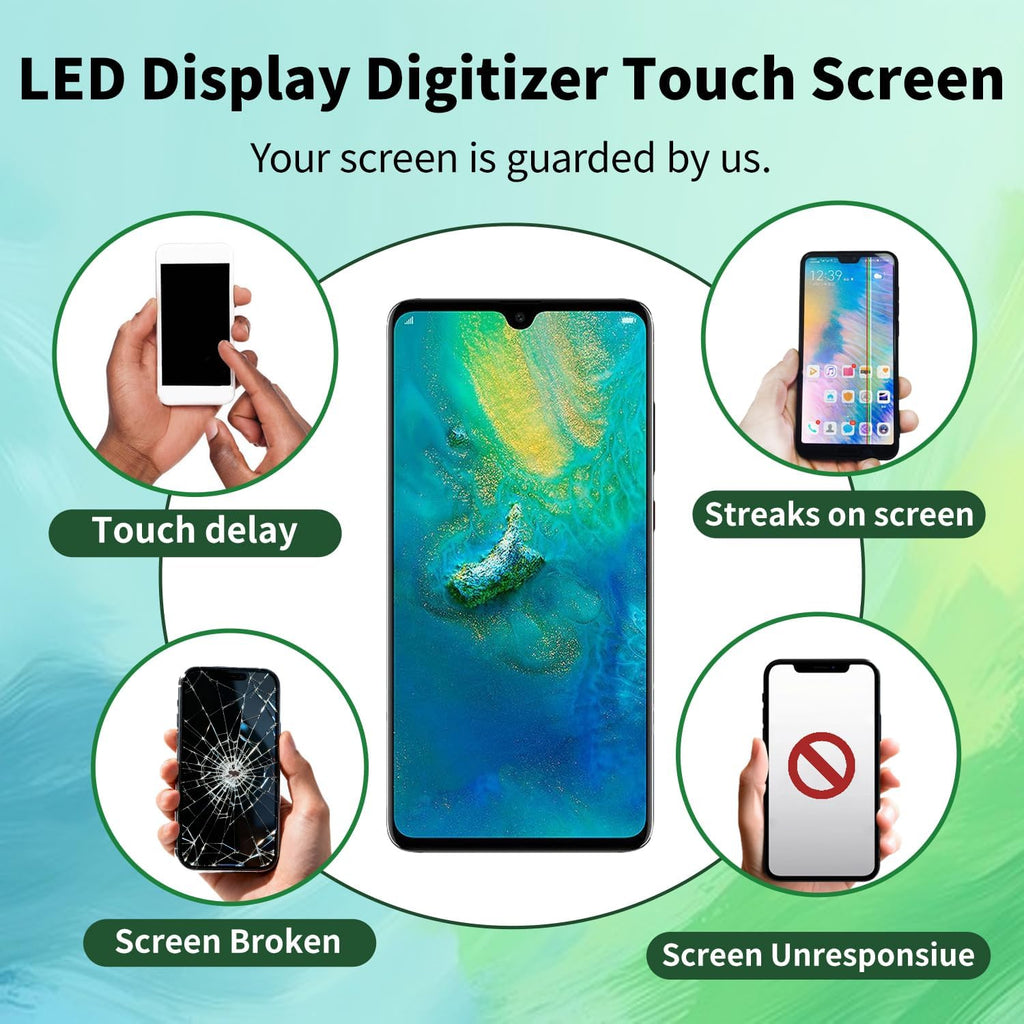 Samsung Galaxy Note 20 Ultra （N986） OLED Screen Replacement Assembly Pre-Installed Frame Touch Digitizer Set Superior Repair Grade Module