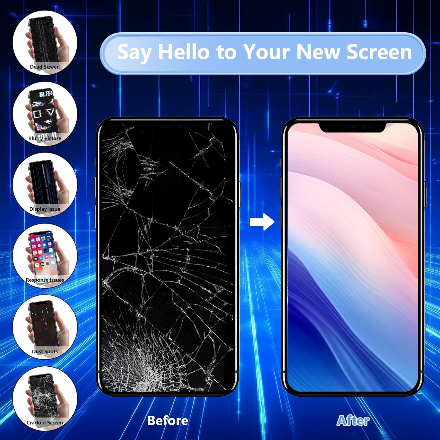 For iPhone 15 LCD Screen Replacement ( In-Cell, IC Replacement)