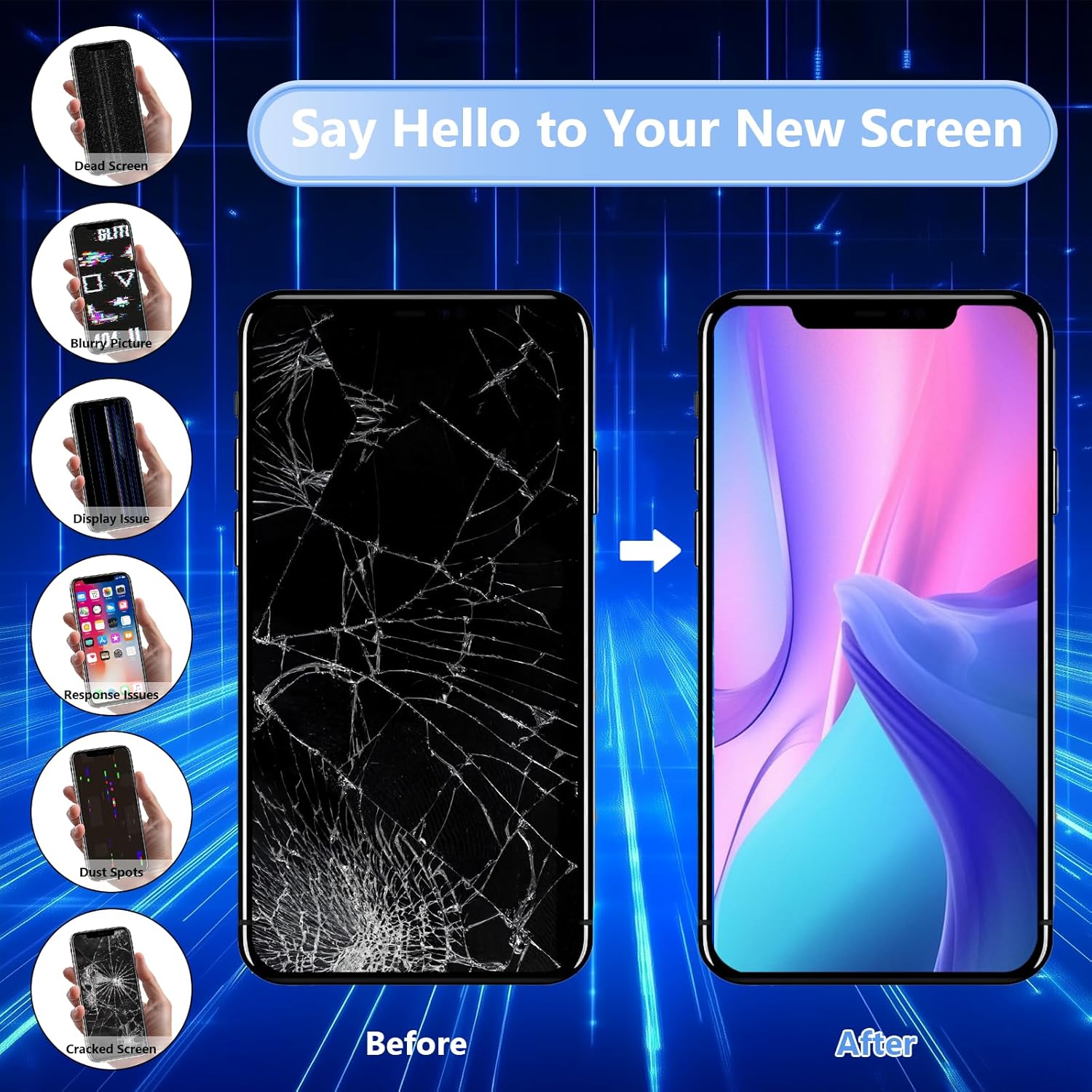 For iPhone 15 Plus LCD Screen Replacement ( In-Cell, IC Replacement)