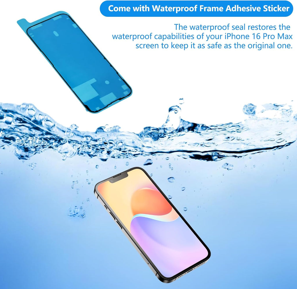 For iPhone 16 Pro Max LCD Screen Replacement (In-Cell)