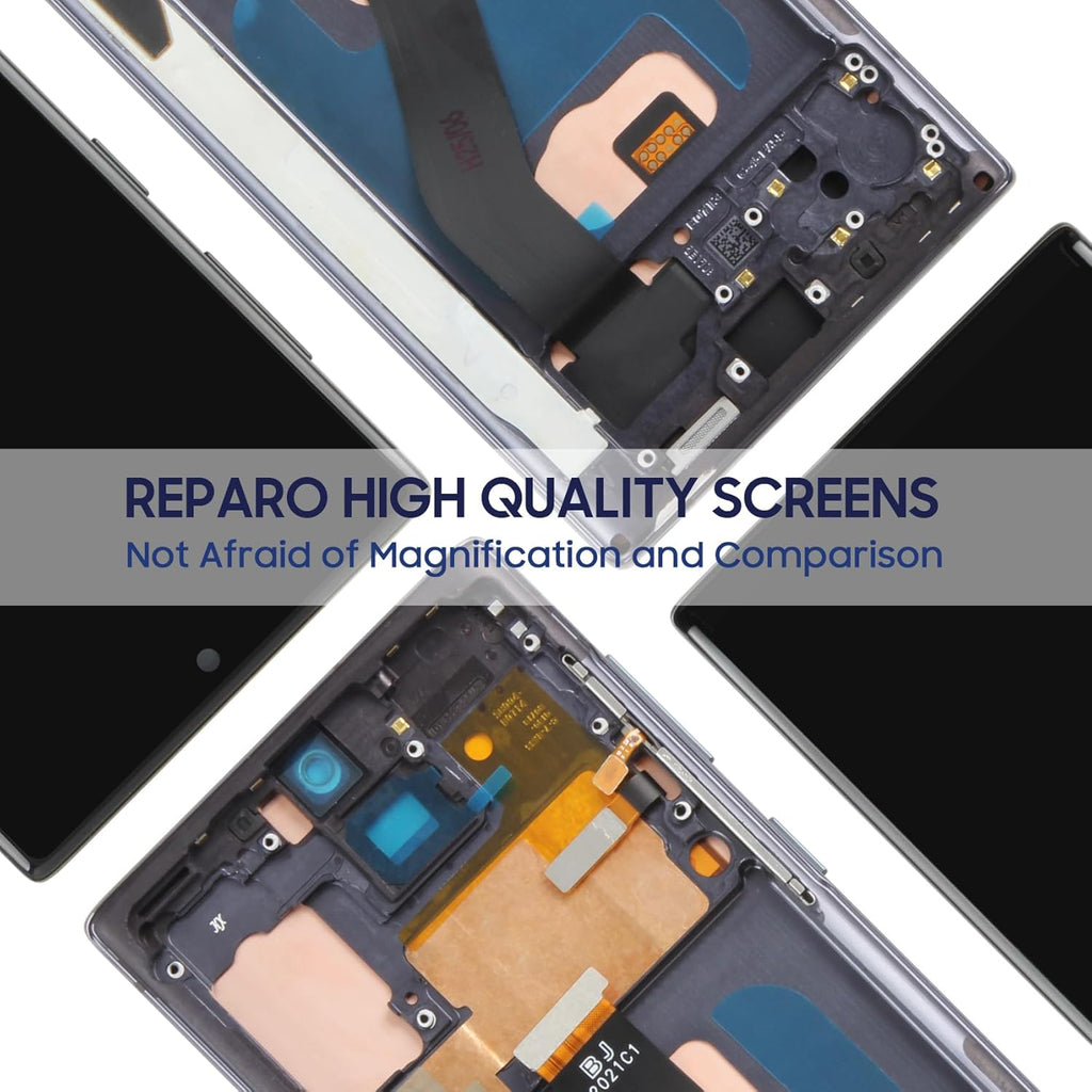 Samsung Galaxy Note 10 Plus (N975) OLED Display Screen Assembly with Frame Integrated Touch Digitizer Replacement High Grade Repair Kit