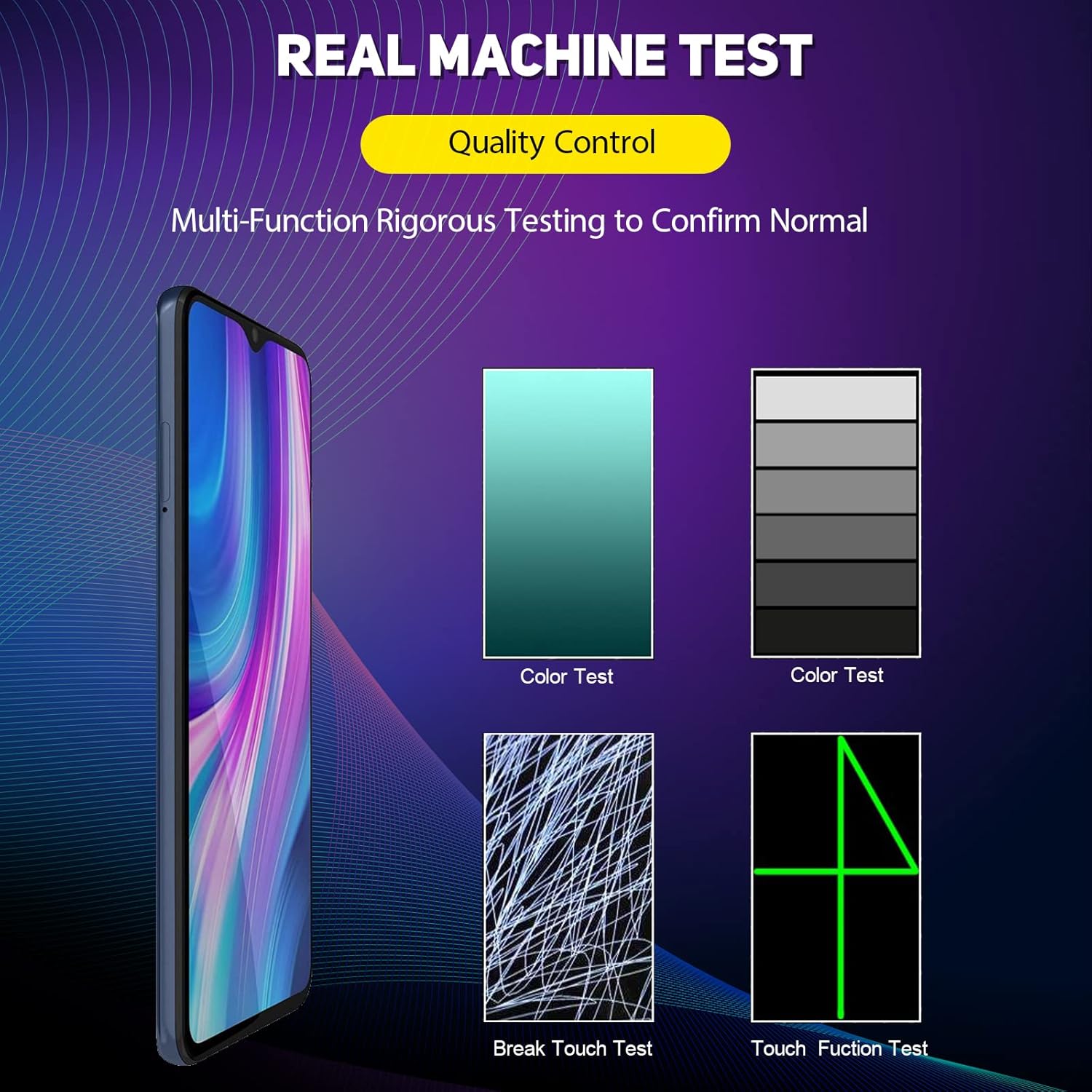 Redmi Note 8 Pro Incell Frameless Screen Assembly HD+ – Vivid Colors & High-Brightness Display Replacement