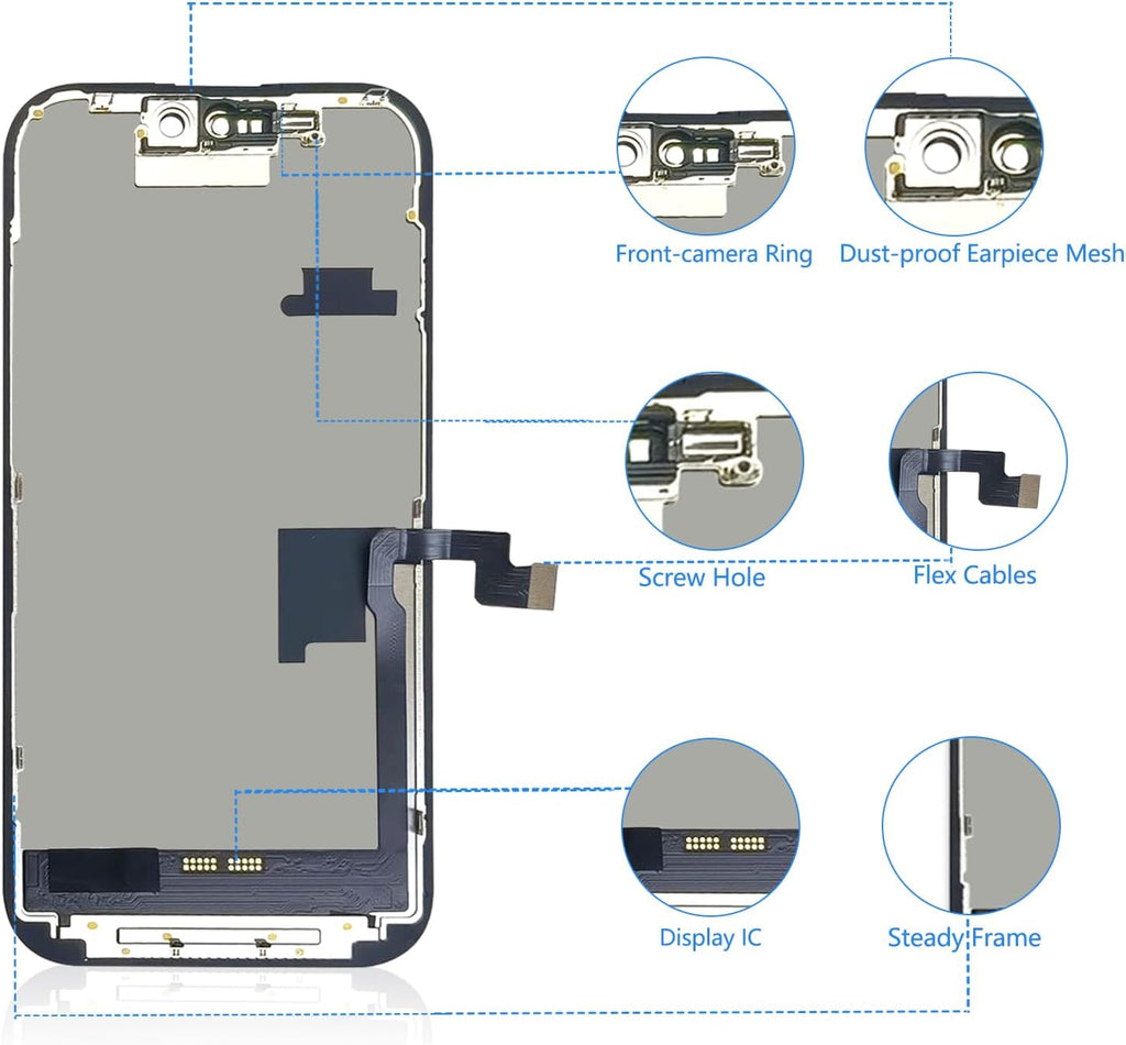 For iPhone 16 Pro LCD Screen Replacement (In-Cell)