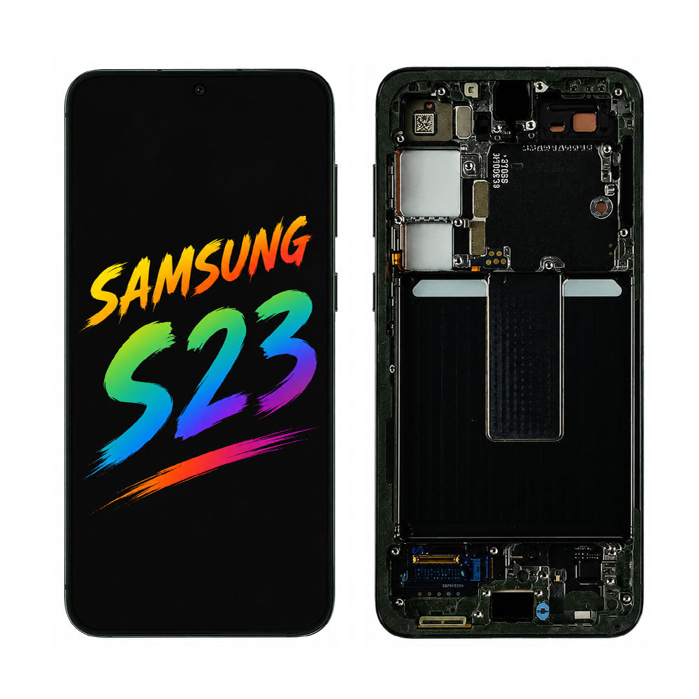 Samsung Galaxy S23 OLED Screen Replacement with Frame Full Assembly Touch Panel Digitizer Kit High Performance Repair Part